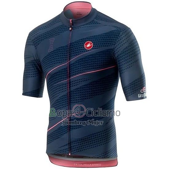 Giro d'Italia Ropa Ciclismo Culotte Corto 2019 Hombre Mangas Cortas APagado Azul